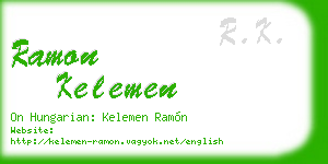 ramon kelemen business card